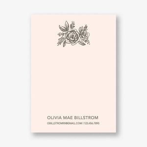 Floral A6 Stationery