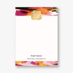 Gold Foil Stamped Hi Abstract A6 Stationery