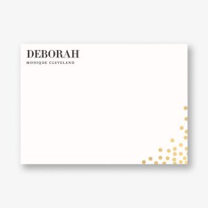 Foil Stamped Confetti A6 Stationery