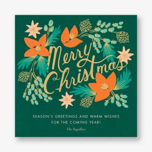 Wintergreen Christmas Holiday Card