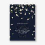 Passiflora Caerulea Blue Wedding Invitation