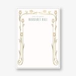 Nouveau Tulips Stationery