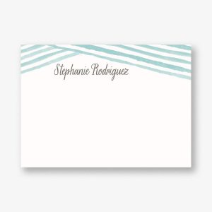 Watercolor Lines A6 Stationery