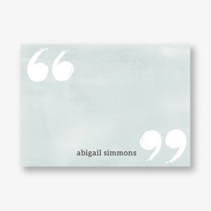 Watercolor Quotes A6 Stationery