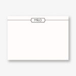 Hexagon Monogram A6 Stationery