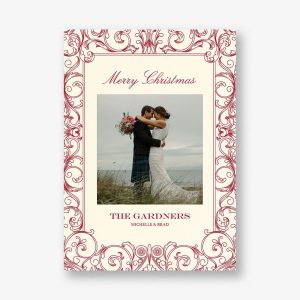 Baroque Holiday Photo Card