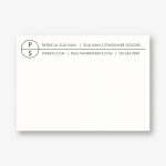Cut Circle Stationery