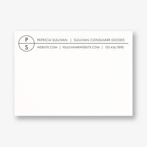 Cut Circle Stationery