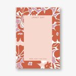 Pink Red Floral Stationery
