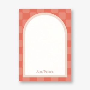 Checkered Arch Stationery