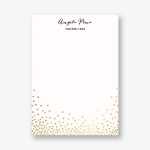 Foil Stamped Champagne A6 Stationery