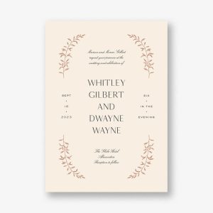 As Above Wedding Invitation