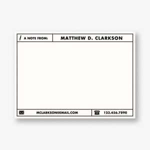 Note From A6 Stationery