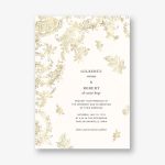 Floral Filigree Wedding Invitation