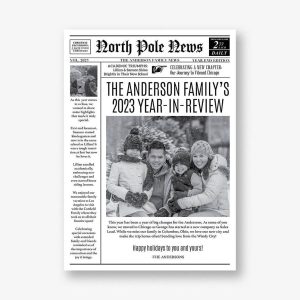 North Pole News Holiday Photo Card