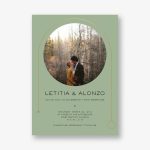 Destiny Photo Green Wedding Invitation