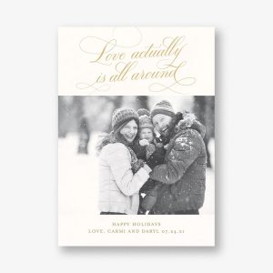 Actually Love Holiday Photo Card