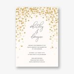 Sparkle Lights Pink Wedding Invitation