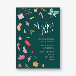 Oh What Fun Holiday Invitation