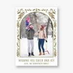 Modern Dala Holiday Photo Card