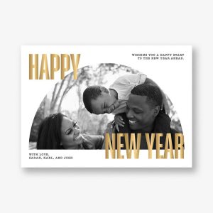 Half Moon Holiday Photo Card