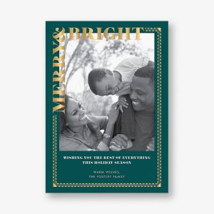 Bright Holiday Spruce Photo Card