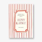 Merriest Stripes Holiday Card