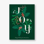 Joy Botanical Holiday Photo Card