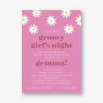 Retro Daisy Party Invitation