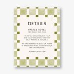 Organic Check Green Information Card