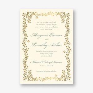 English Ivy Wedding Invitation