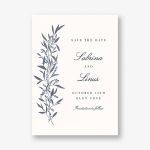 Untamed Grace Lapis Lazuli Save the Date Card