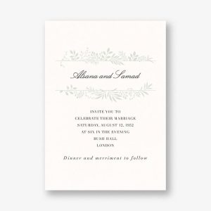 Good Vines Wedding Invitation
