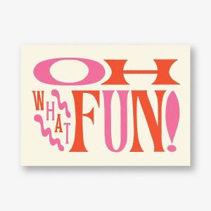 Just for Fun Pink Holiday Card