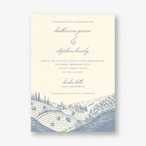 Wine Country Wedding Invitation