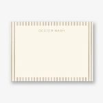 Taupe Picard Stripe Stationery