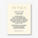 Simply Us Cream Information Card