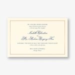 Simply Traditional Wedding Invitation