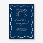 Eclectic New Year Toast Holiday Card