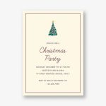 Vintage Garland Tree Holiday Party Invitation