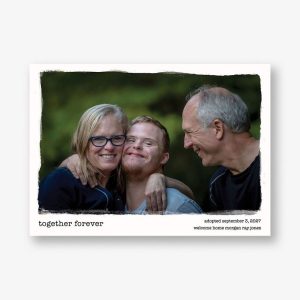 Deckled Edge Photo Adoption Announcement
