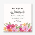 Garden Blooms Egg Freezing Party Invitation