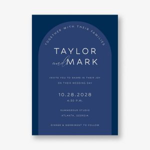 Colorful Arch Wedding Invitation