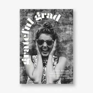 Bold Type Arch Photo Graduation Announcement