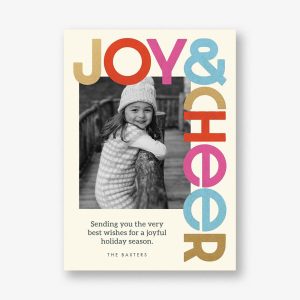 Colorful Cheer Holiday Photo Card
