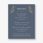 Gilded Filigree Foil Information Card