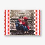 Retro Ric Rac Holiday Photo Card