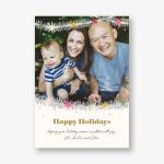 Tinsel Garland Holiday Photo Card