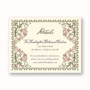 Ornamental Autumn Information Card