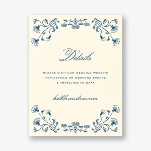 Nouveau Poppy Information Card